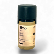 Jarabe de 25 mg de THC con sabor a melocotón.